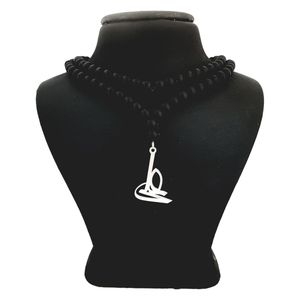 گردنبند نقره مردانه ترمه ۱ طرح علی کد mas 00316